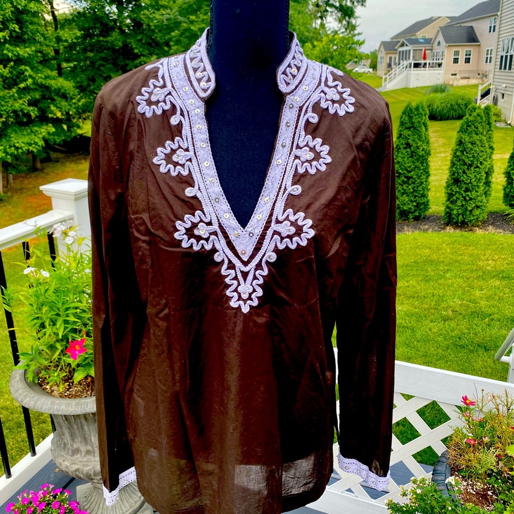 LOFT Lightweight Tunic - Rich Chocolate